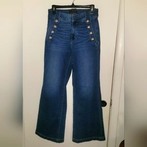 High-Rise Mariner Wide Leg Jeans